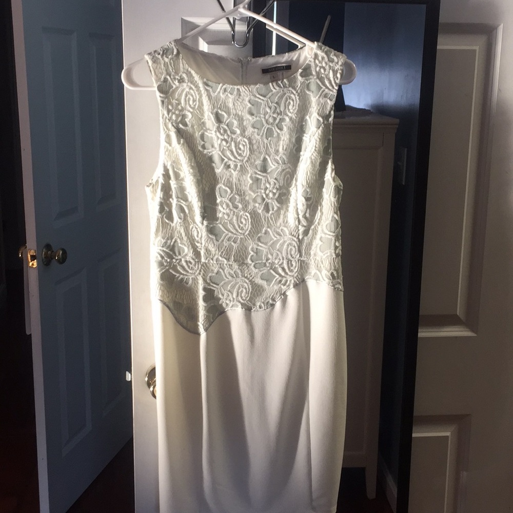 Cute bridal shower or rehearsal dress.